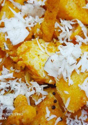A picture of Leftover idli poha.