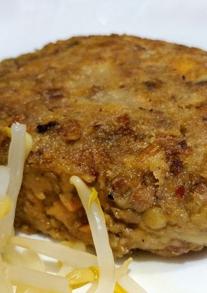 Una foto de Hamburguesa de lentejas