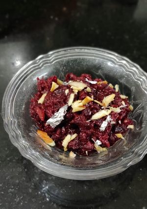 A picture of Beetroot Halwa.