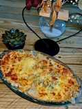 Potato, Mushroom & Chicken Gratin