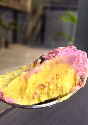 A picture of Homemade ice cream.