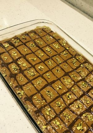 صورة لوصفة بسبوسه اللوتس بطريقتي