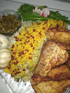 عکسی از دستور سبزی پلو با ماهی