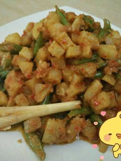 Foto resep Sambal kentang & buncis