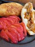 Papas rellenas de cochayuyo