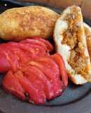 Papas rellenas de cochayuyo