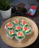 Watermelon Steam Cake (Bolu Kukus Semangka)