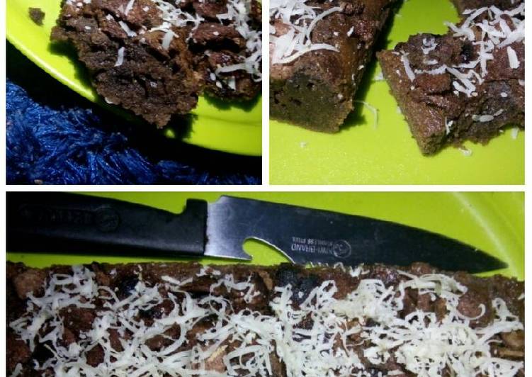 6 Resep: Brownies nyoklat lembut irit no mixer 😋 Anti Gagal!