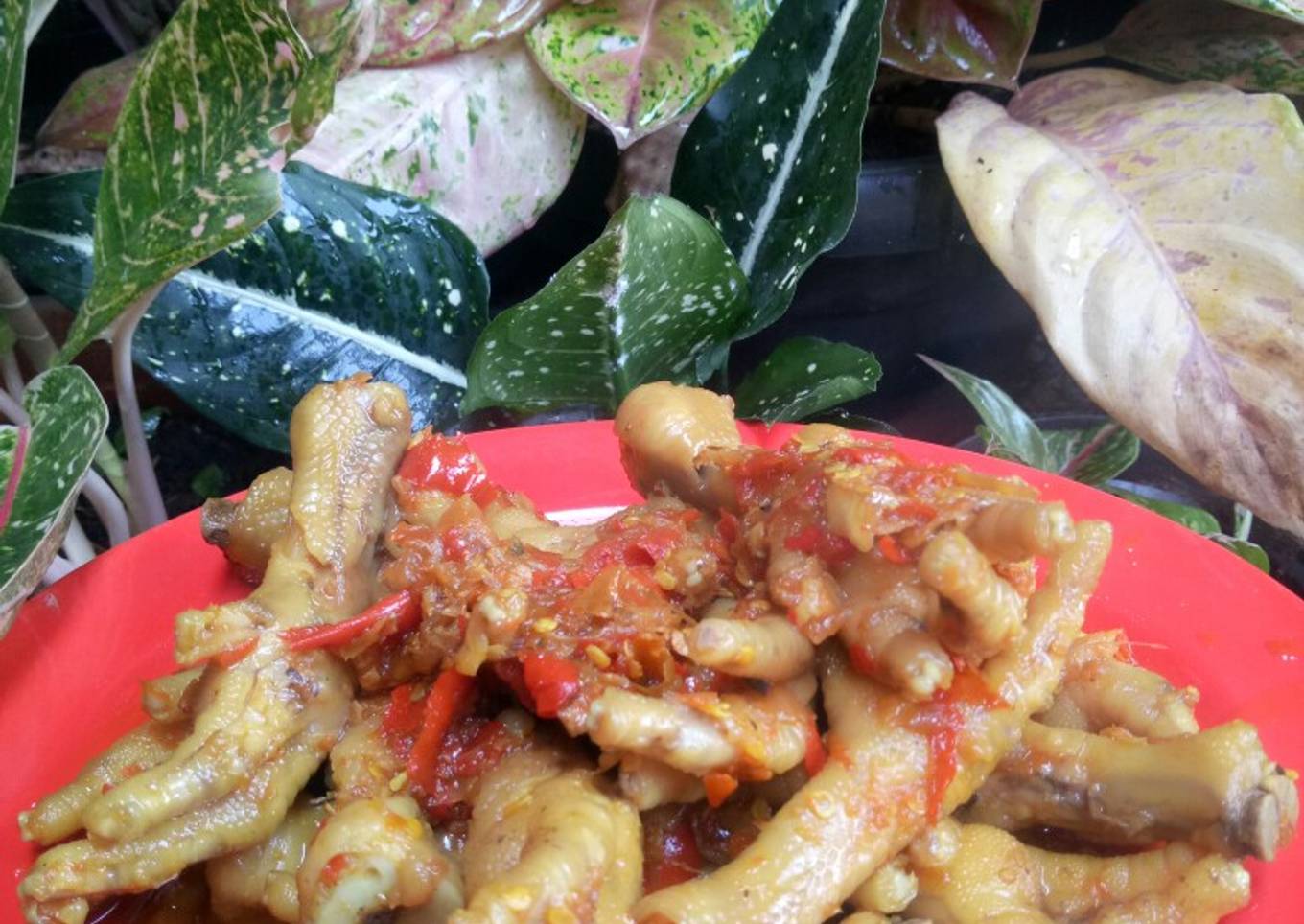 Ceker huh haaah pedas mantap
