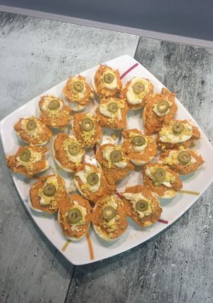 Una foto de Huevos rellenos