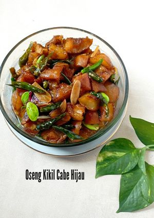 Foto resep Oseng Kikil Cabai Hijau