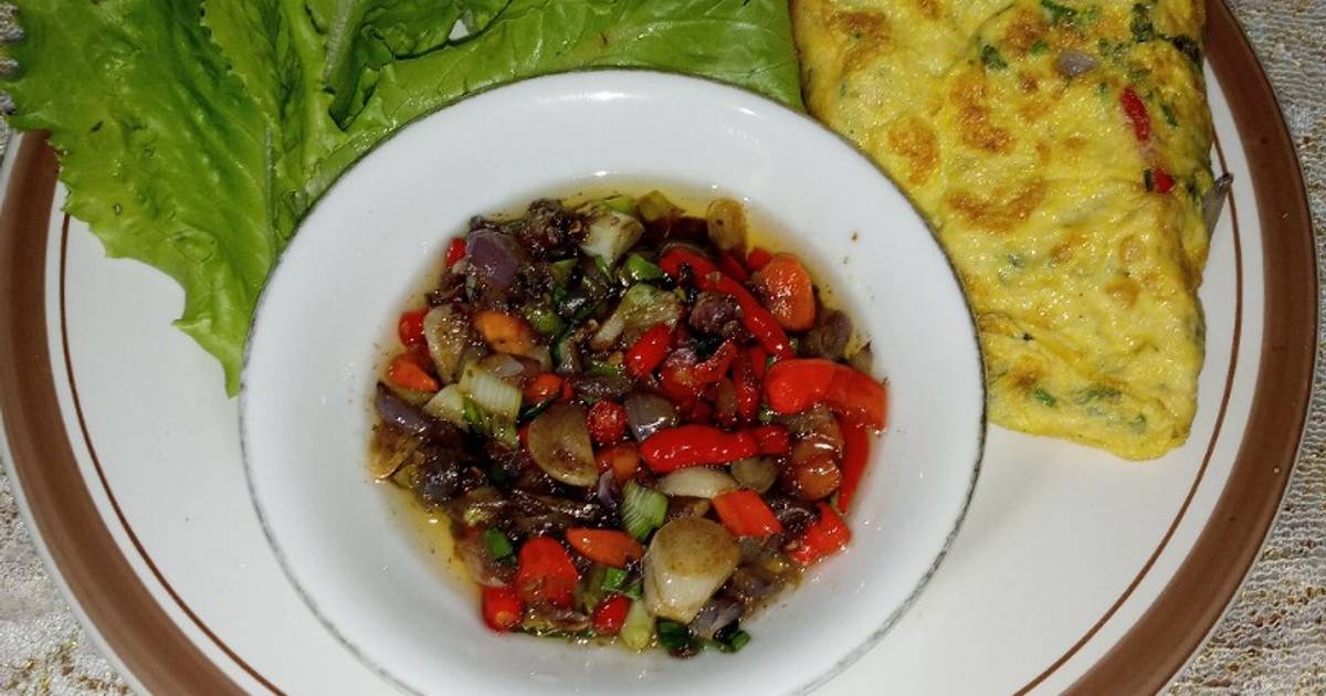 Resep Telur Sambal Matah Favorit Bunda