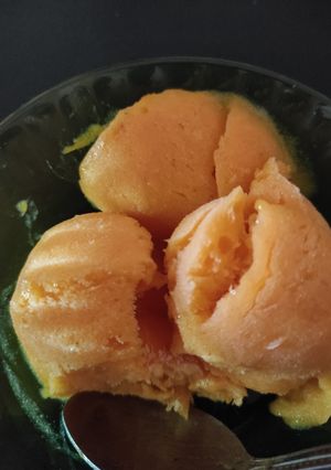 Una foto de Helado de durazno frescos