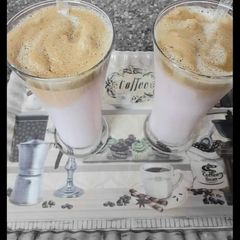A picture of Dalgona coffee.