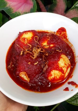 Foto resep Telur Bumbu Merah (Hintalu Masak Habang) khas Banjar