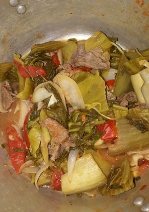 Hình của món Bò xào cải chua.