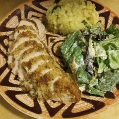 A picture of Easy Parmesan Crusted Chicken for 2.