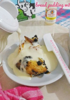 Foto resep ±📑 Bread pudding with vanilla sauce