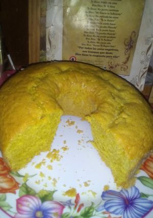 Una foto de Torta facilisima.de zanahoria