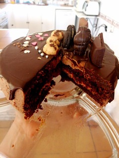 Foto principal de Tarta de chocolate, dulce de leche y mermelada