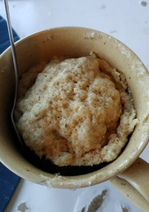 Foto resep Banana Cake Microwave Cemilan Sore 5 menit jadi