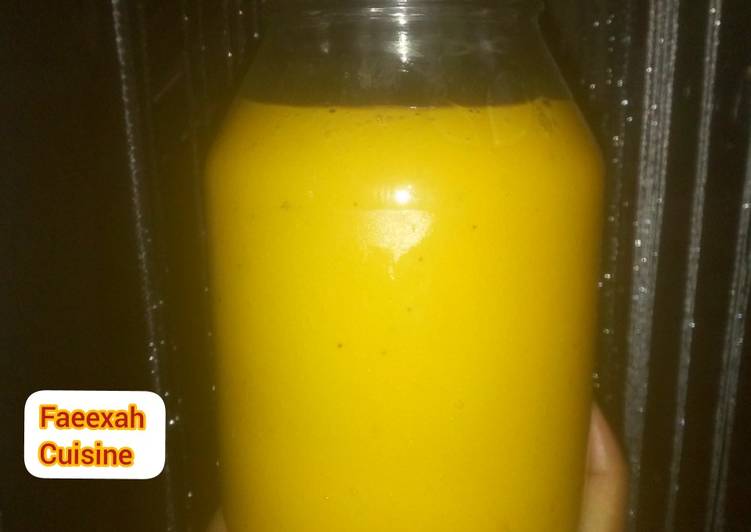 Step-by-Step Guide to Prepare Super Quick Homemade Mango and banana smoothie