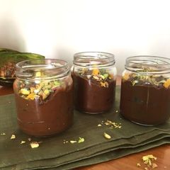 Chocolate avocado pudding A picture of Chocolate avocado pudding.