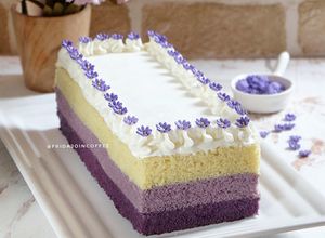 Foto resep Bolu Lapis Taro Kukus