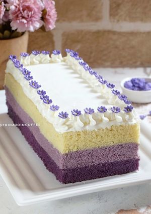 Foto resep Bolu Lapis Taro Kukus