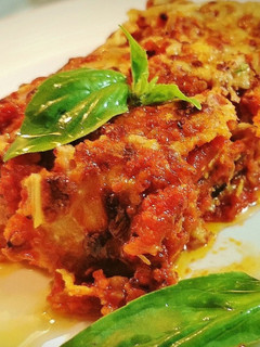 Una foto de Parmigiana di Melanzane (Parmesana de Berenjena)