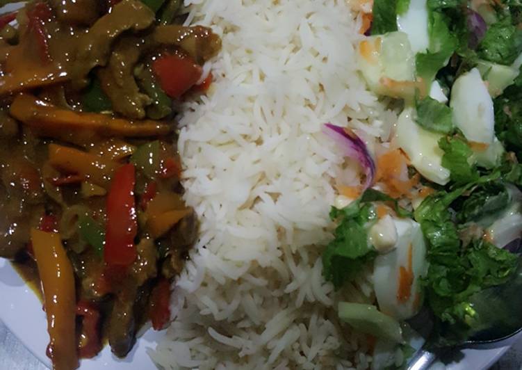 Recipe of Perfect Rice with shredded beef sauce