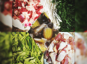 Hình của món Lẩu gà.