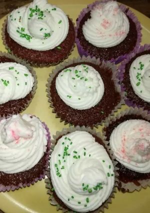 Una foto de Cupcakes de terciopelo.♥️