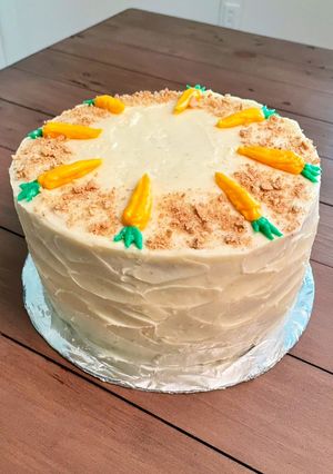A picture of Carrot Cake 🥕 🎂.