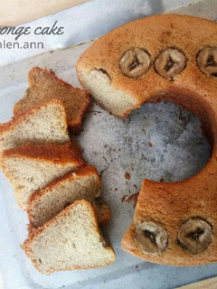 Foto resep Banana sponge cake ala chef mat gebu #rabubaru
