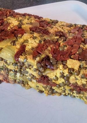 Une photo de ​Pain de lentilles/tofu (vegan)