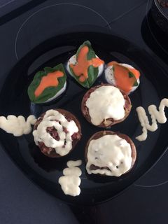 Una foto de Champiñones rellenos