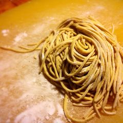 A picture of Ramen noodles from scratch..