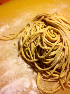 A picture of Ramen noodles from scratch..