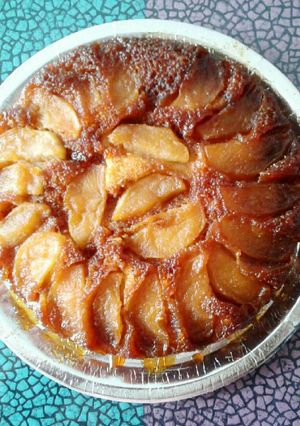 Una foto de Torta invertida de manzanas🍎