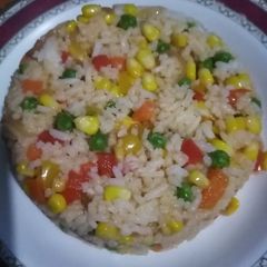 A picture of Vegetable rice #recipemarathon.