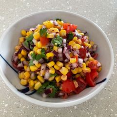 Simple Sweetcorn Side Salad 🌽 A picture of Simple Sweetcorn Side Salad 🌽.