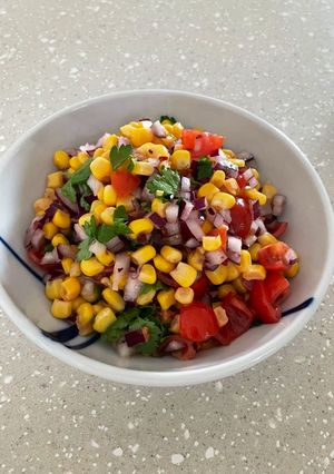 A picture of Simple Sweetcorn Side Salad 🌽.