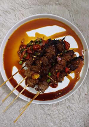 Foto resep Sate Daging Sambal kecap