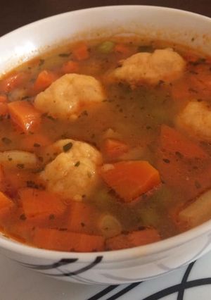 Böbe legényfogó gombóc levese recept fotója