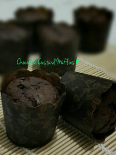 Foto resep Chocolate Custard Muffins
