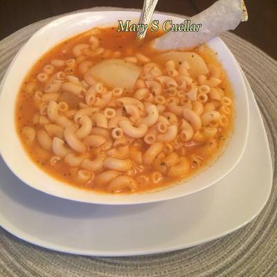 Sopa de coditos casera😋 Receta de Mary S Cuellar💓Sazonando Tu Hogar!!! - CookpadCompartir un CooksnapCompartir-image