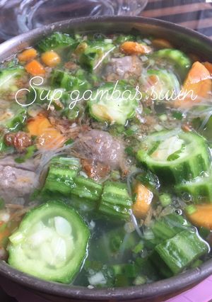 Foto resep Sup gambas(oyong) suun