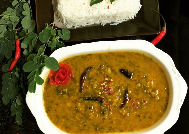 Simple Way to Make Perfect Drumstick Leaves Dal