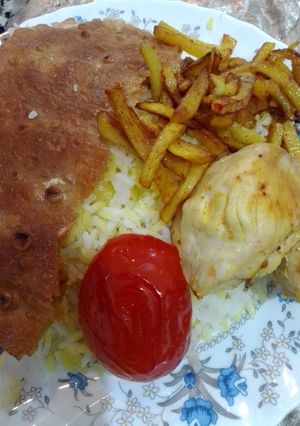 عکسی از دستور مرغ سرخ شده 🍗
